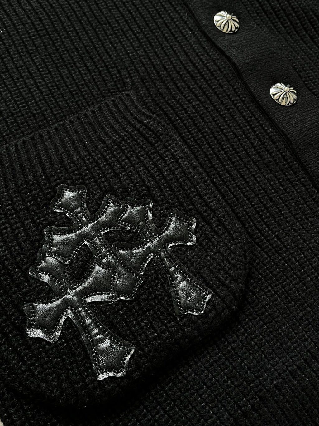 Chrome Hearts Cashmere Pocket Cardigan
