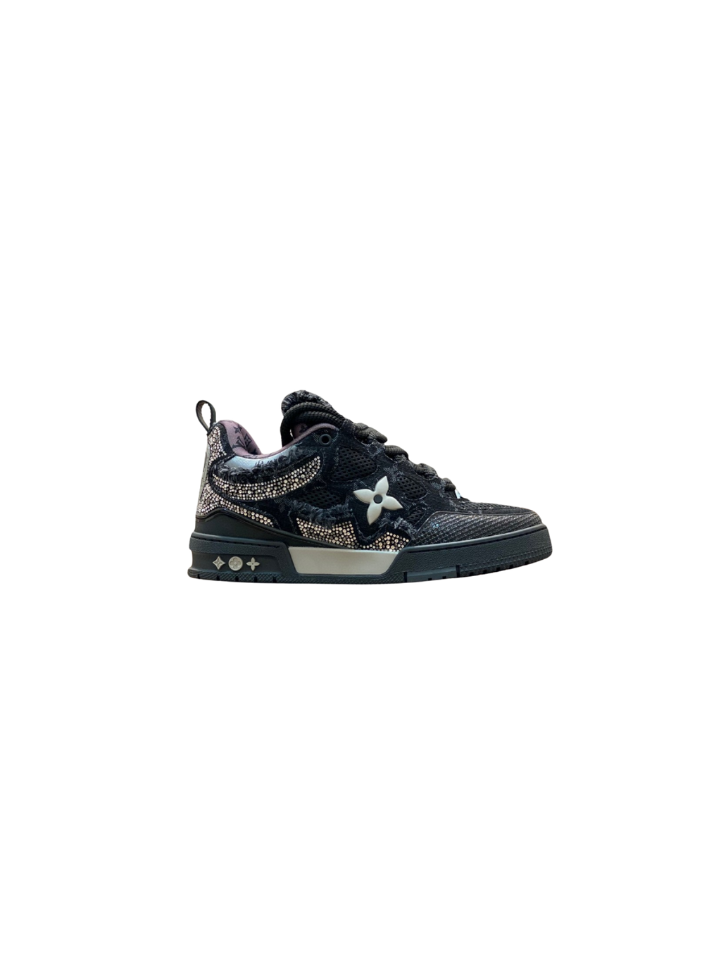 Louis Vuitton Skate Trainer Black Swarovski Monogran Sneaker