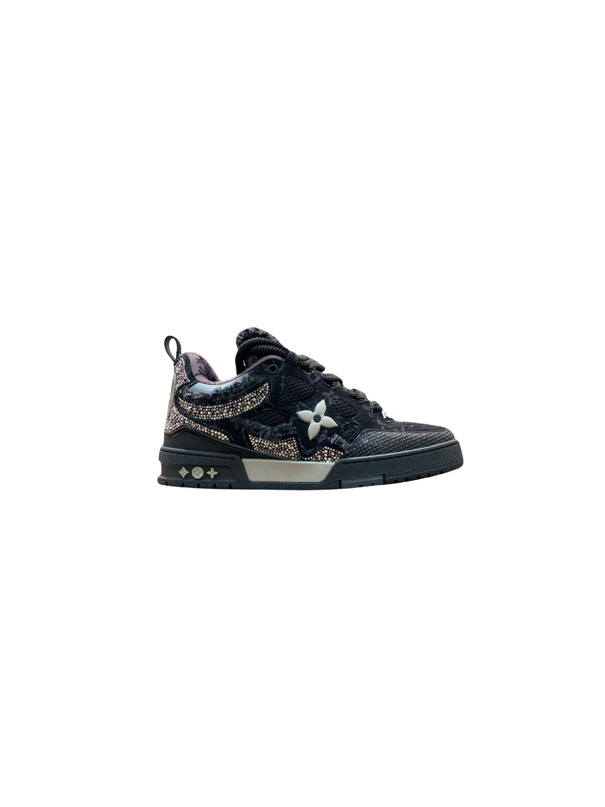 Louis Vuitton Skate Trainer Black Swarovski Monogran Sneaker