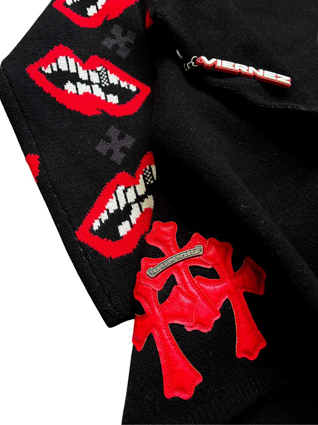 Chrome Hearts Knitted Lips sweater
