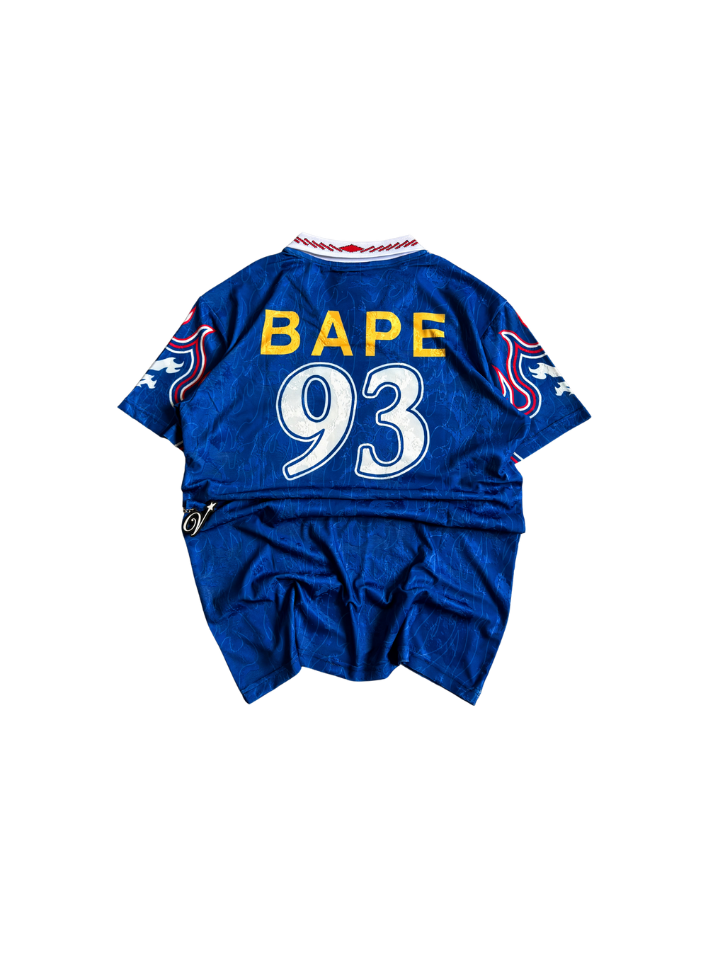 Adidas x BAPE SSL Flame Jersey in Japan Blue