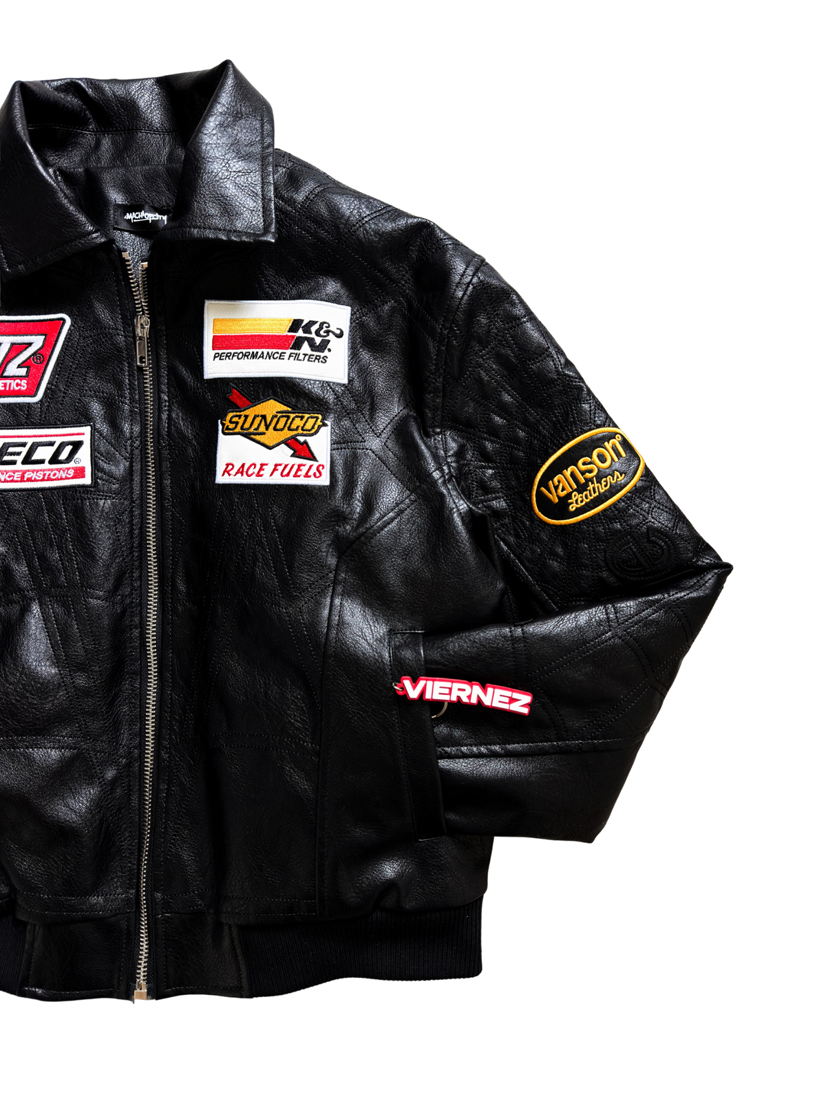 Black Supreme X Vanson Leathers Spider-Man Jacket