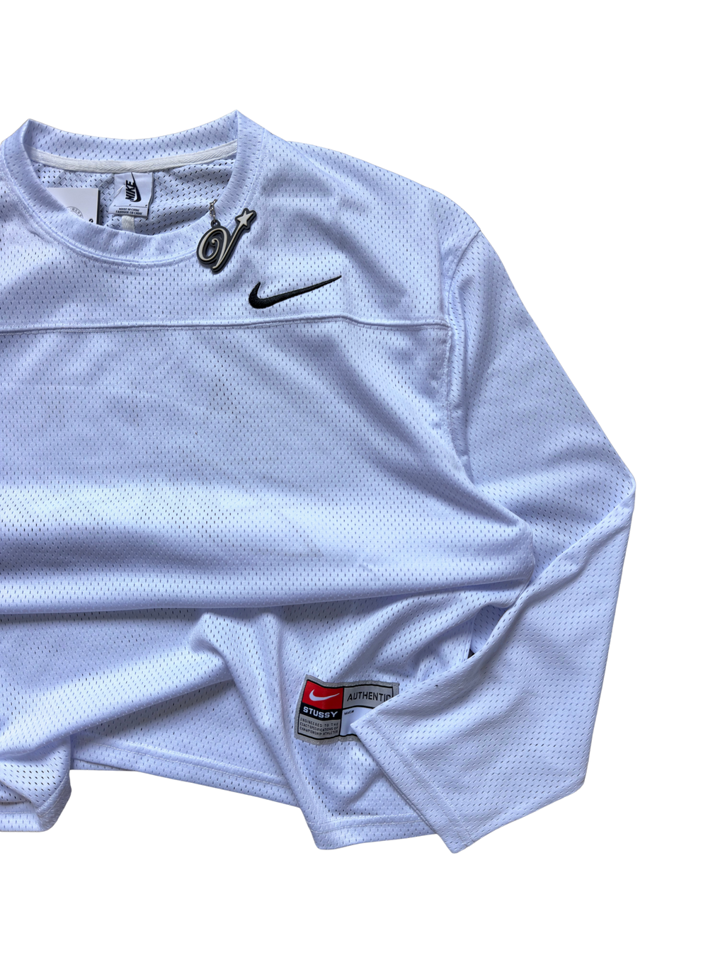 Stüșsy x nk mesh longsleeve White Small - ON HAND
