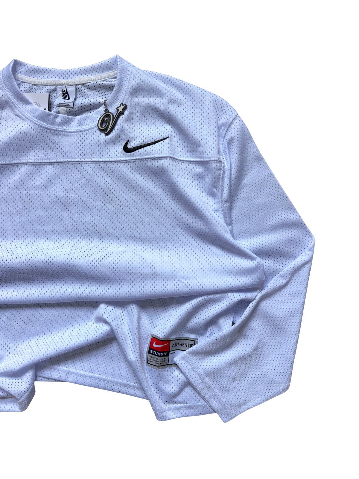 Stüșsy x nk mesh longsleeve White Small - ON HAND