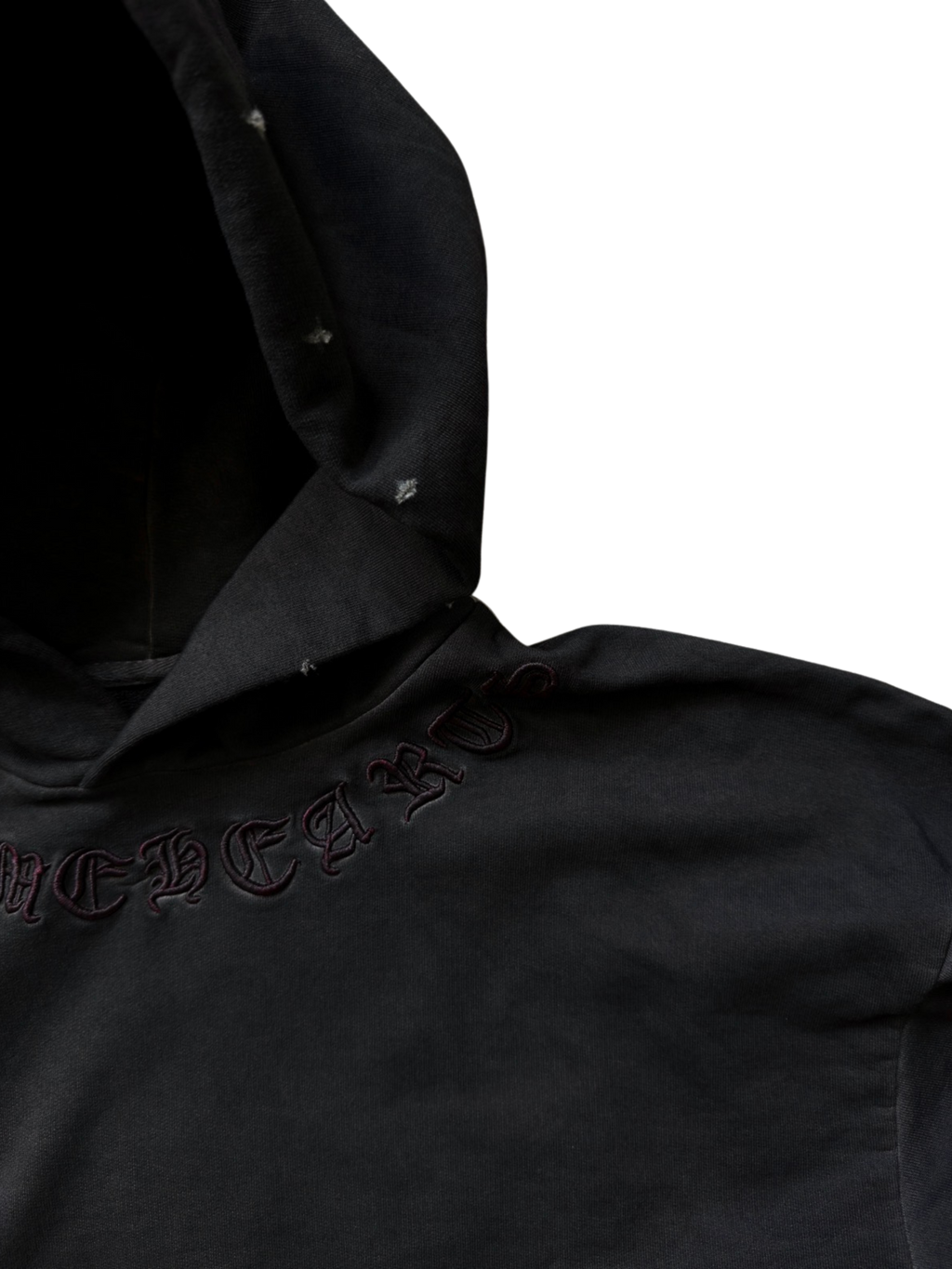 Chrome Hearts Gothic Patchwork Distressed Hoodie