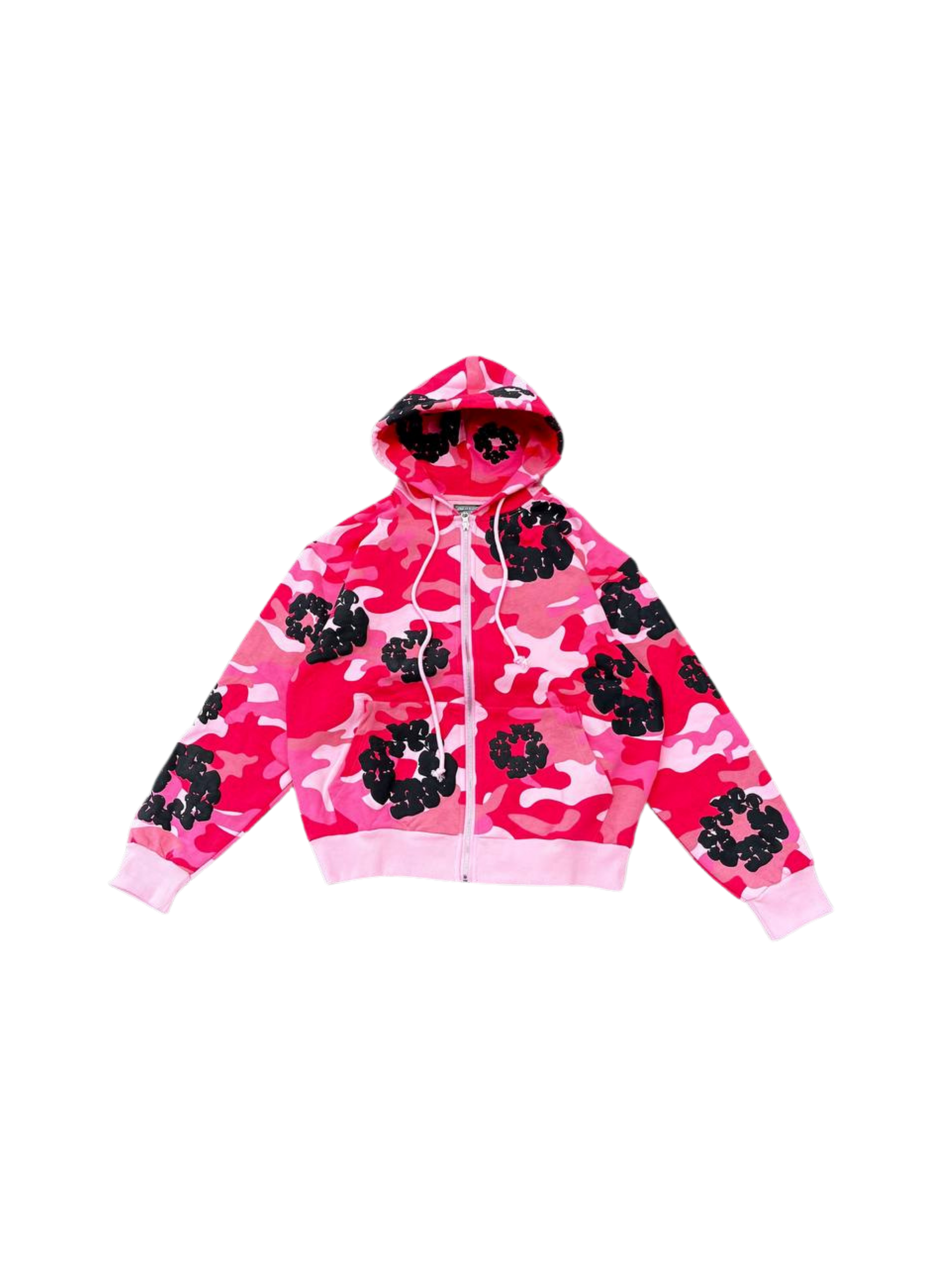 Denim tears camo wreath zip hoodie