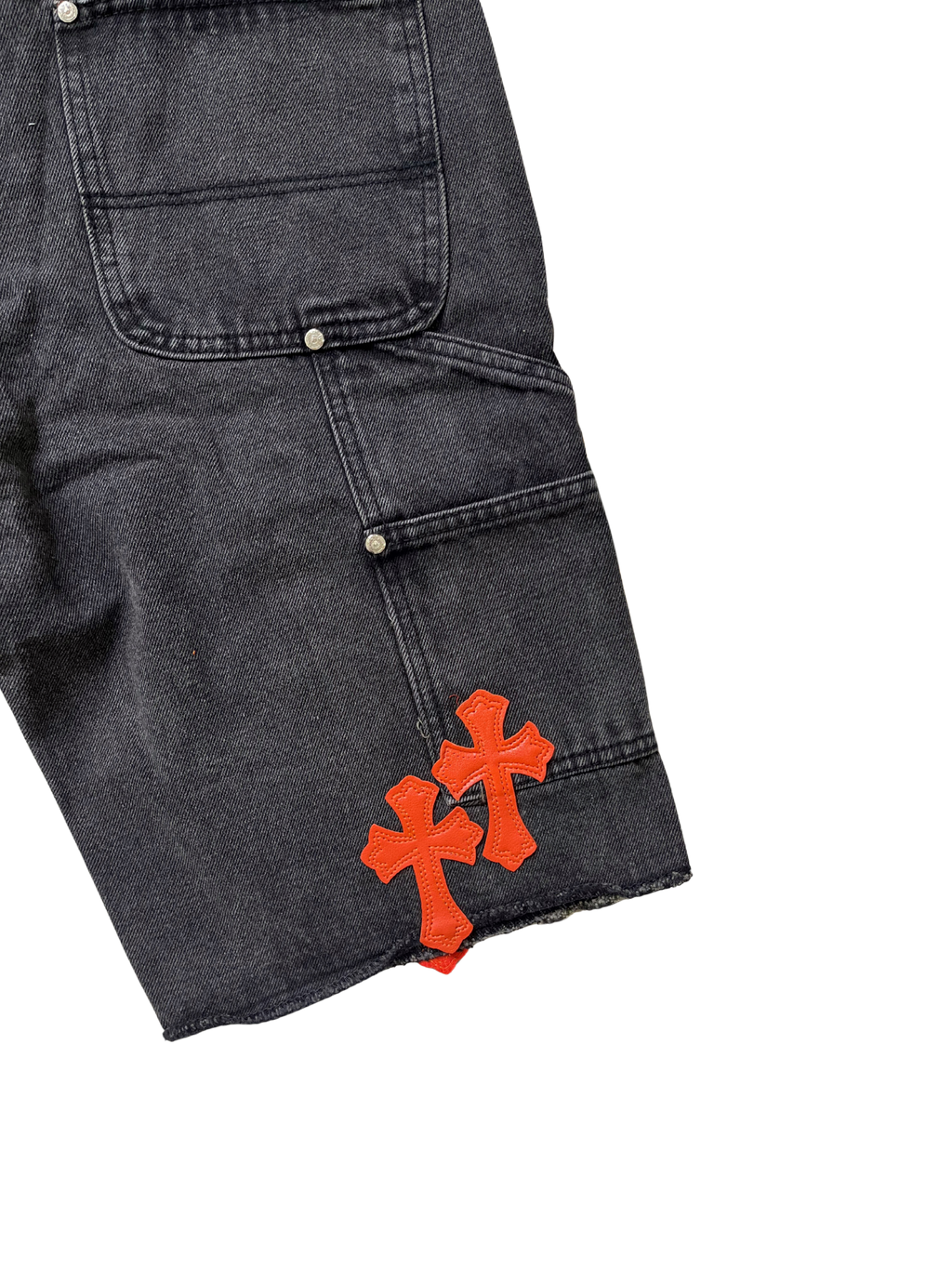 Chrome Hearts Orange Patchwork jorts