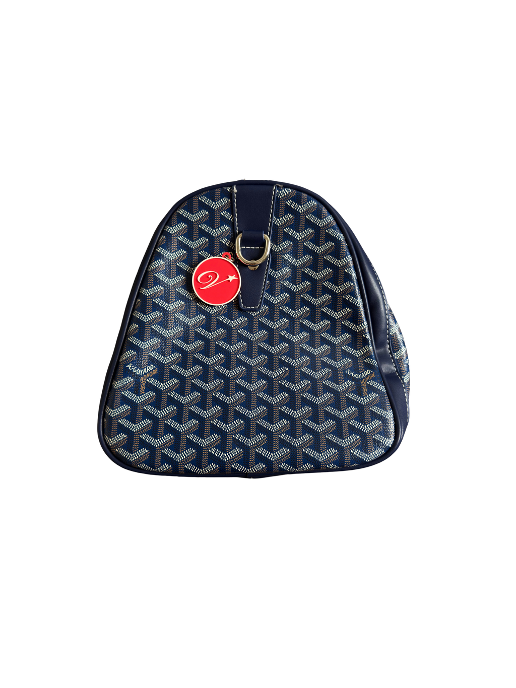 Goyard Boston 45 Duffle Bag in Navy Blue