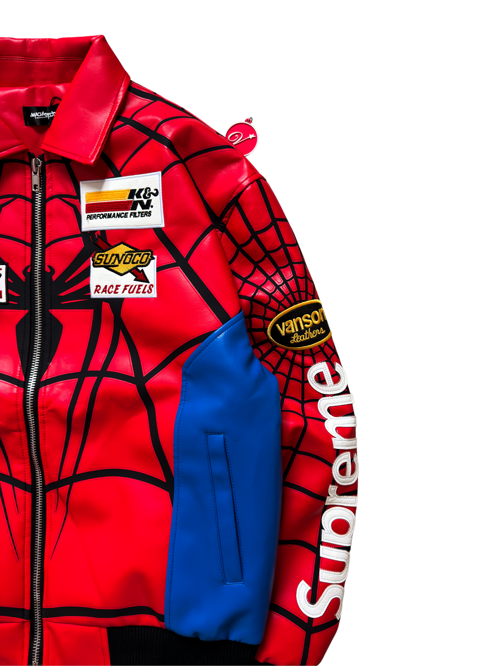 Supreme X Vanson Leathers Spider-Man Jacket