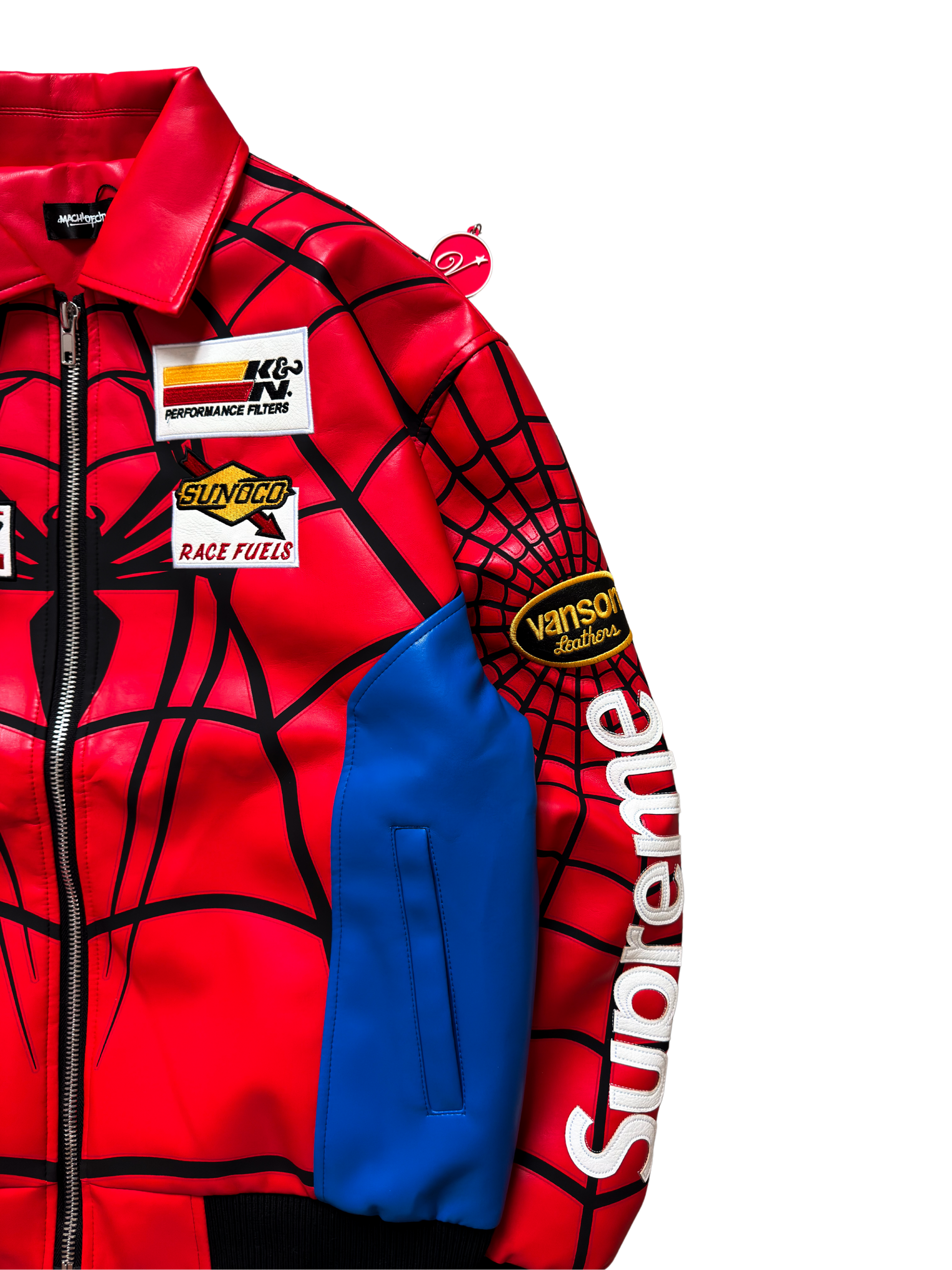 Supreme X Vanson Leathers Spider-Man Jacket
