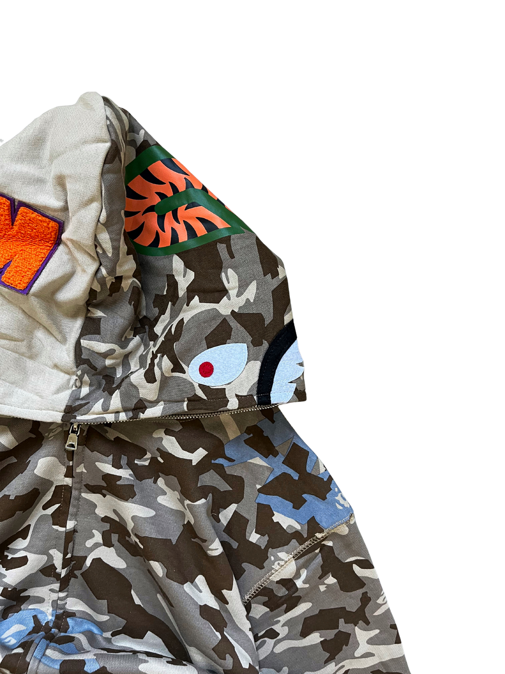 Bape Shark Dual Pocket Camo hoodie