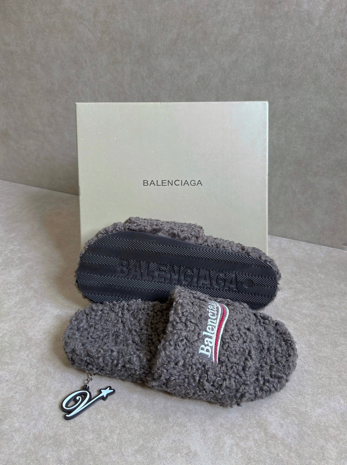 Balenciaga Fur Slides