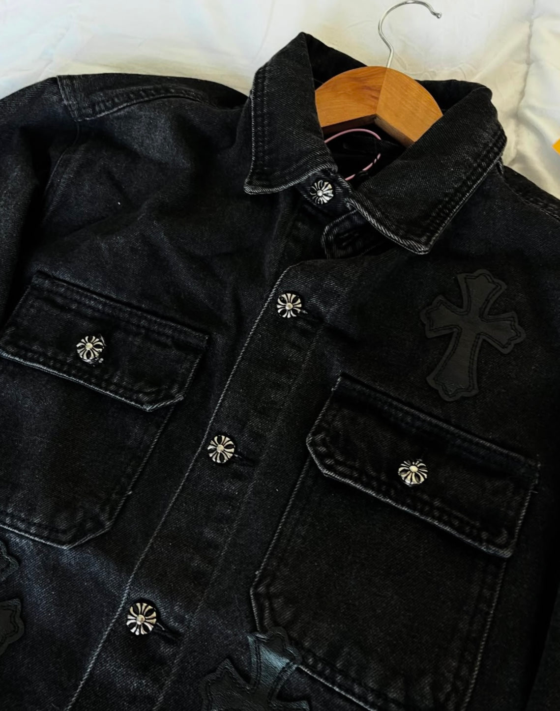 CH denim jacket in black