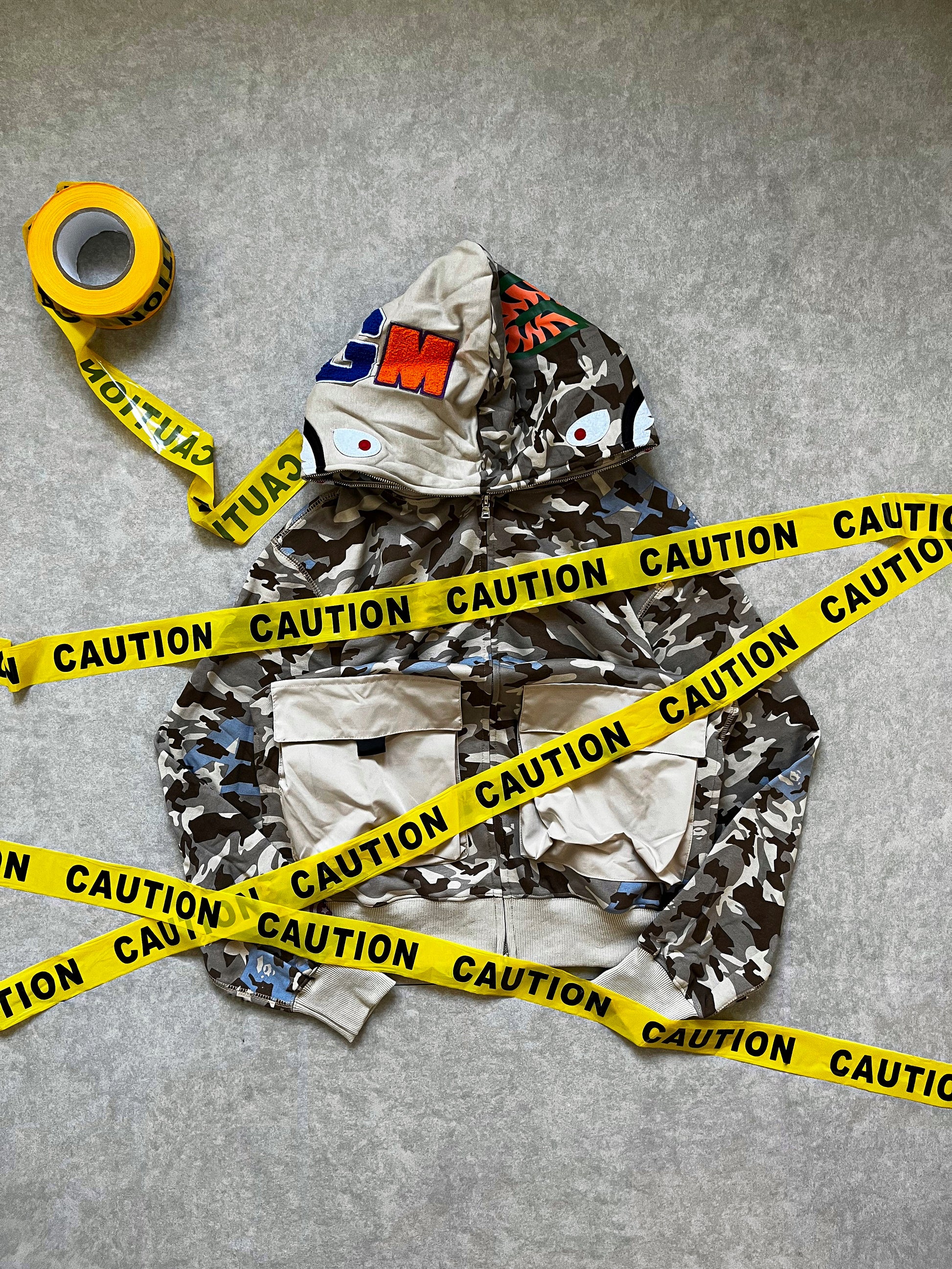 Bape Shark Dual Pocket Camo hoodie