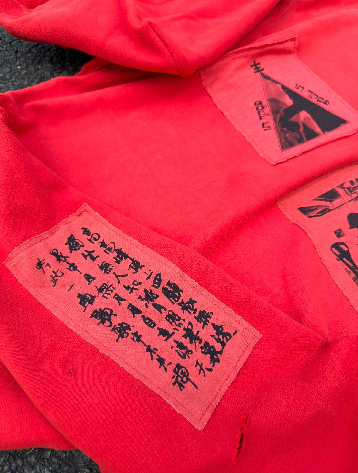 Enfants Riches Deprimes Red Anti-Process Thermal Lined Zip Hoodie