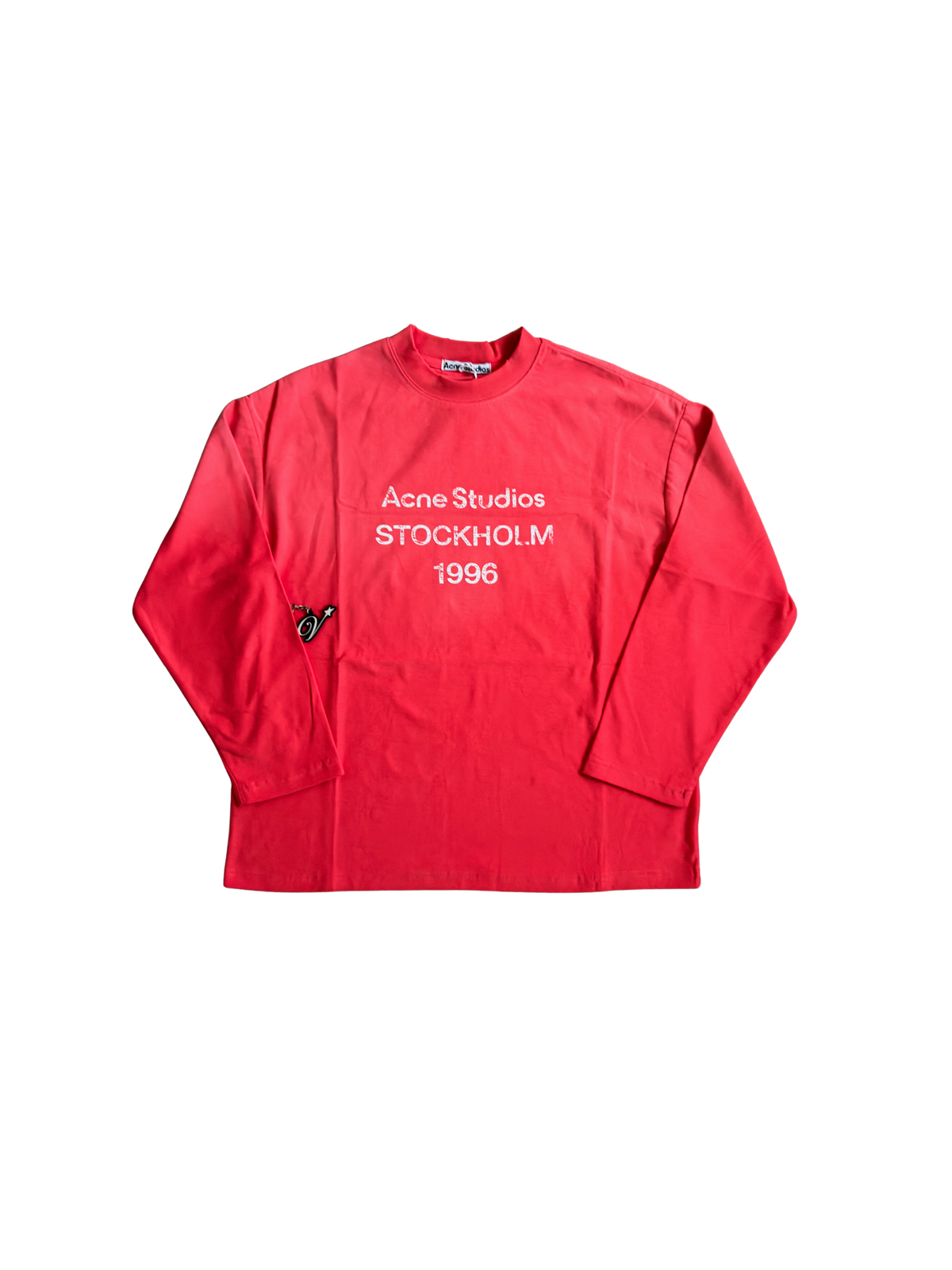 Acne Studios Distressed Summer Tones L/S Peach Red Medium - ON HAND