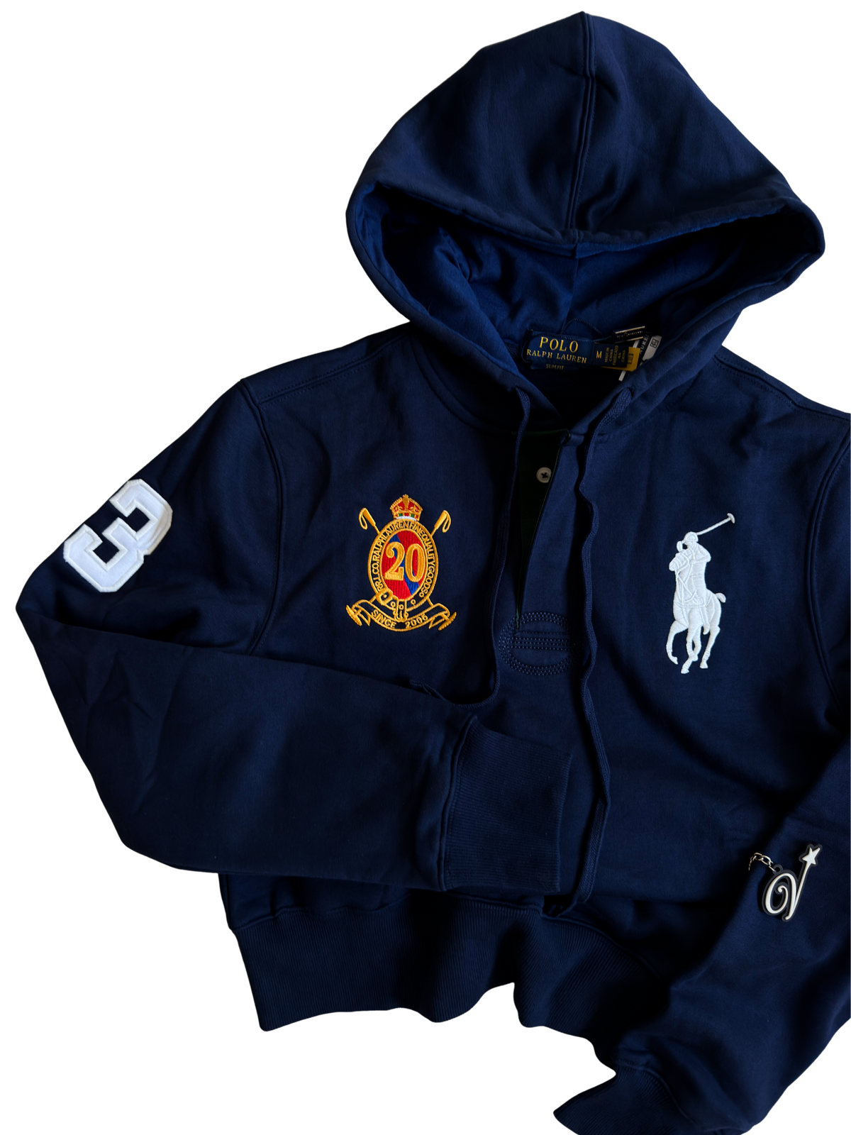 Ralph Lauren Big Pony 20th Anniversary Hoodie Navy Blue Medium - ON HAND