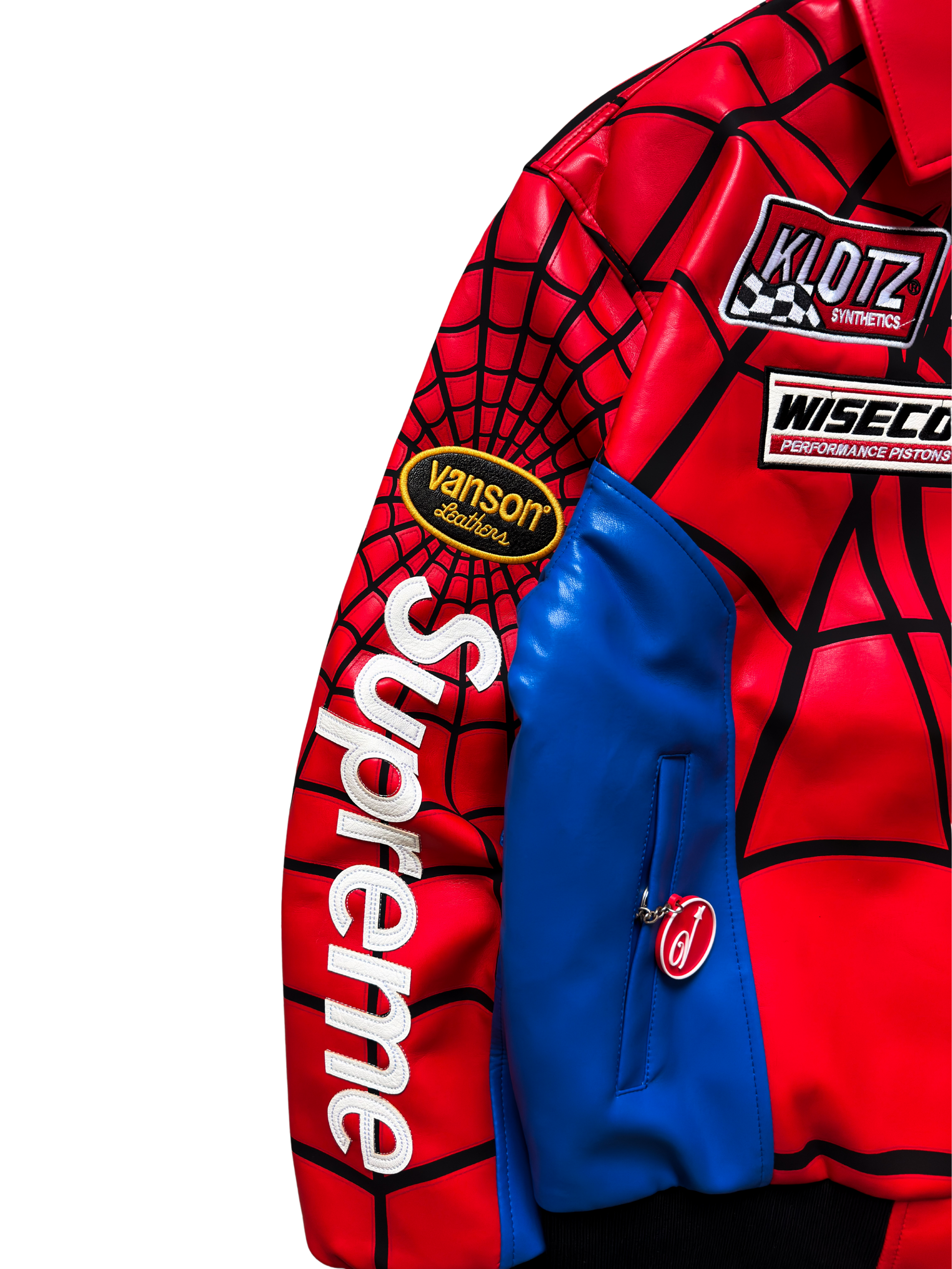 Supreme X Vanson Leathers Spider-Man Jacket