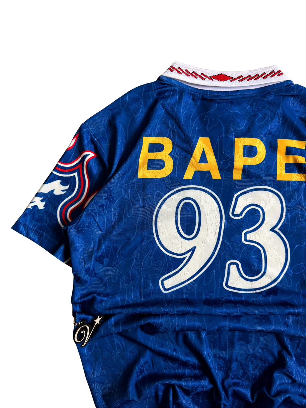 Adidas x BAPE SSL Flame Jersey in Japan Blue