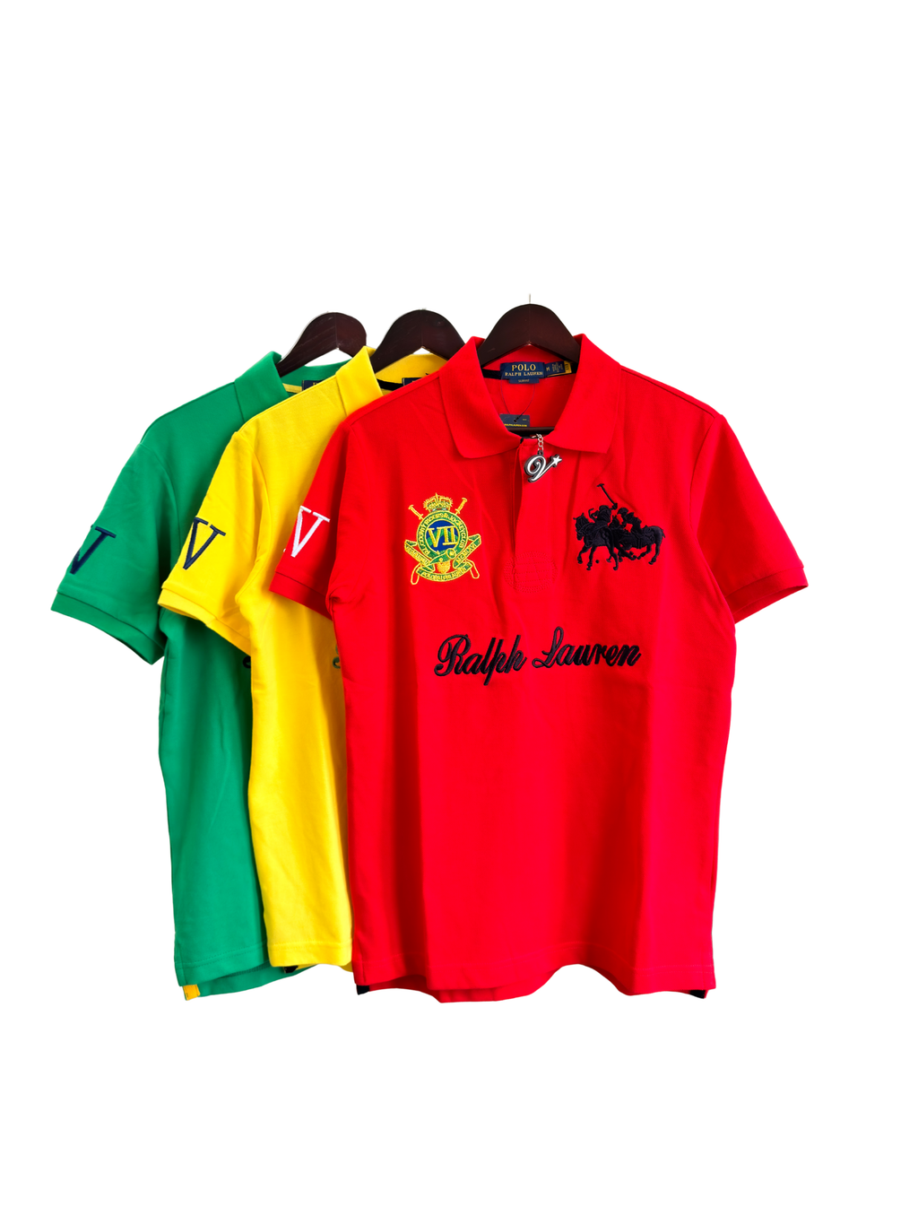 Ralph Lauren Distinctive Crest Polo Shirt RED MEDIUM  - ON HAND