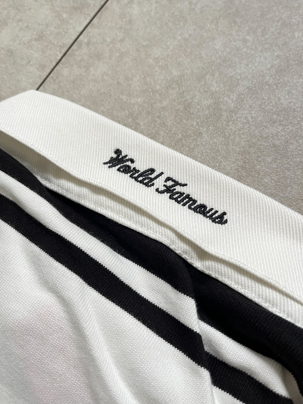 Supreme x Nike Swoosh Stripe Rugby Polo