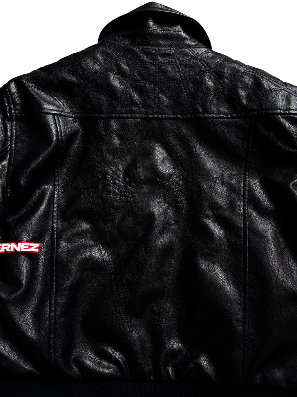 Black Supreme X Vanson Leathers Spider-Man Jacket