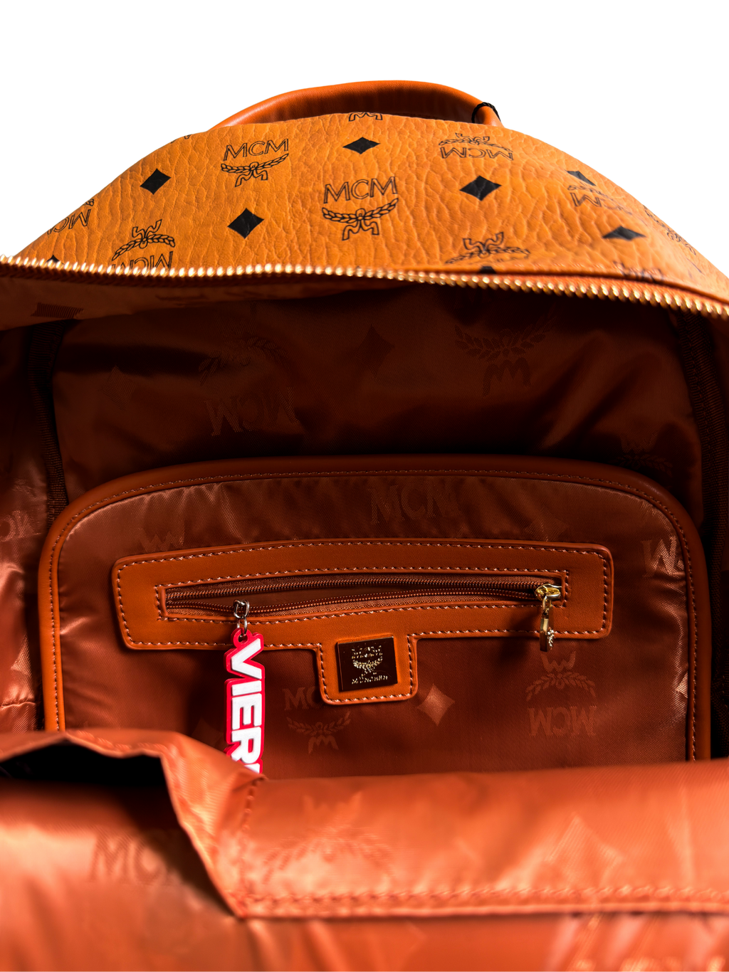 MCM Stark Side Studs Backpack in Visetos