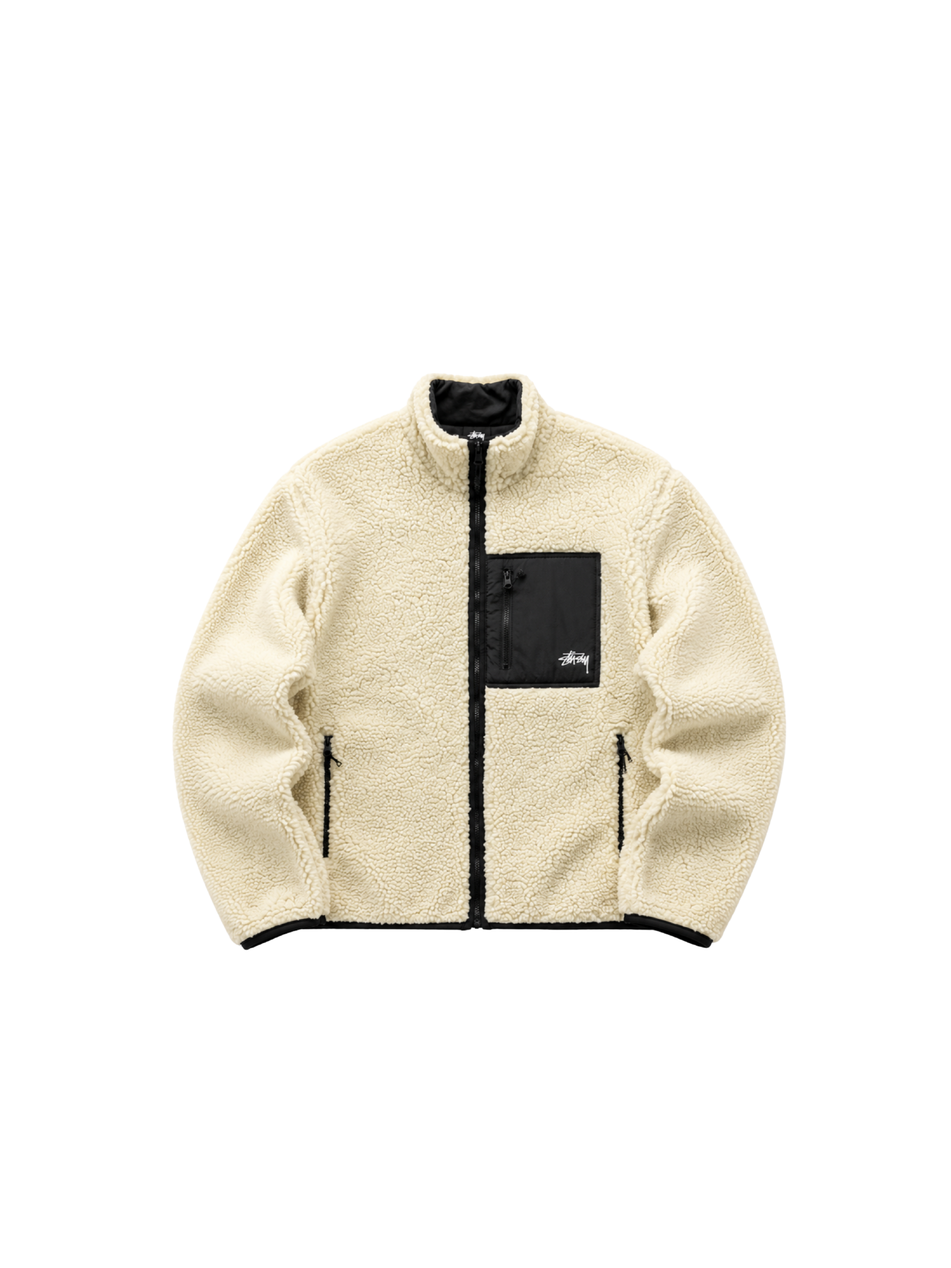 Stüssy sherpa fleece jacket