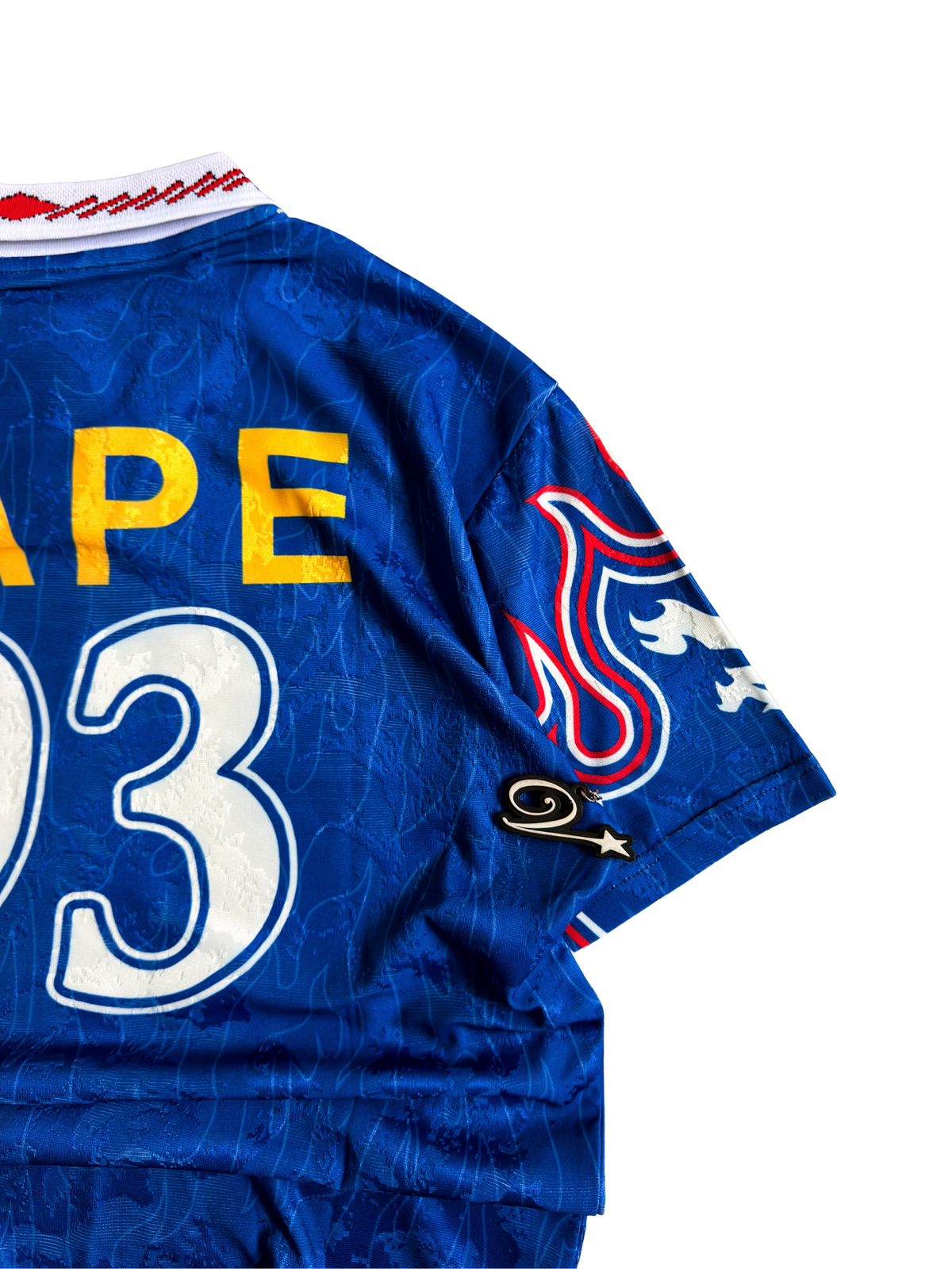 Adidas x BAPE SSL Flame Jersey in Japan Blue