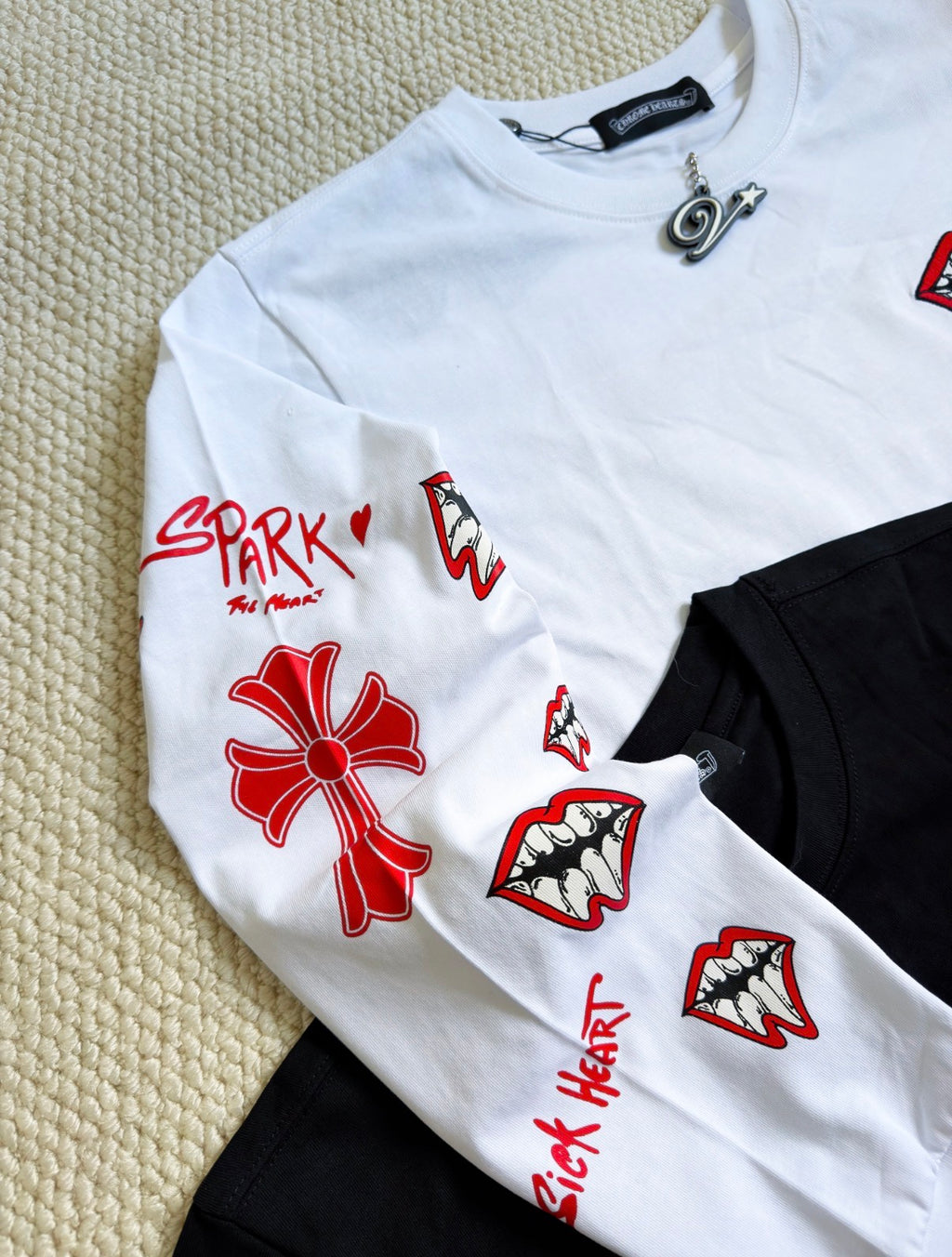 Chrome Hearts x Matty Boy Heart Longsleeves