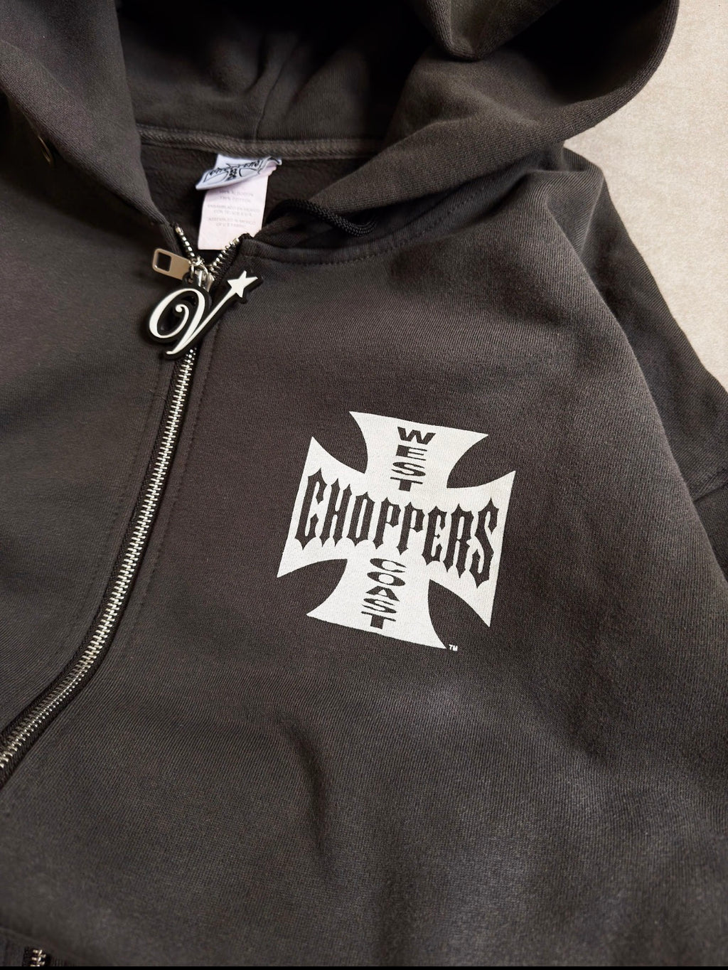 West Coast Choppers Smoked Zip Up Hoodie