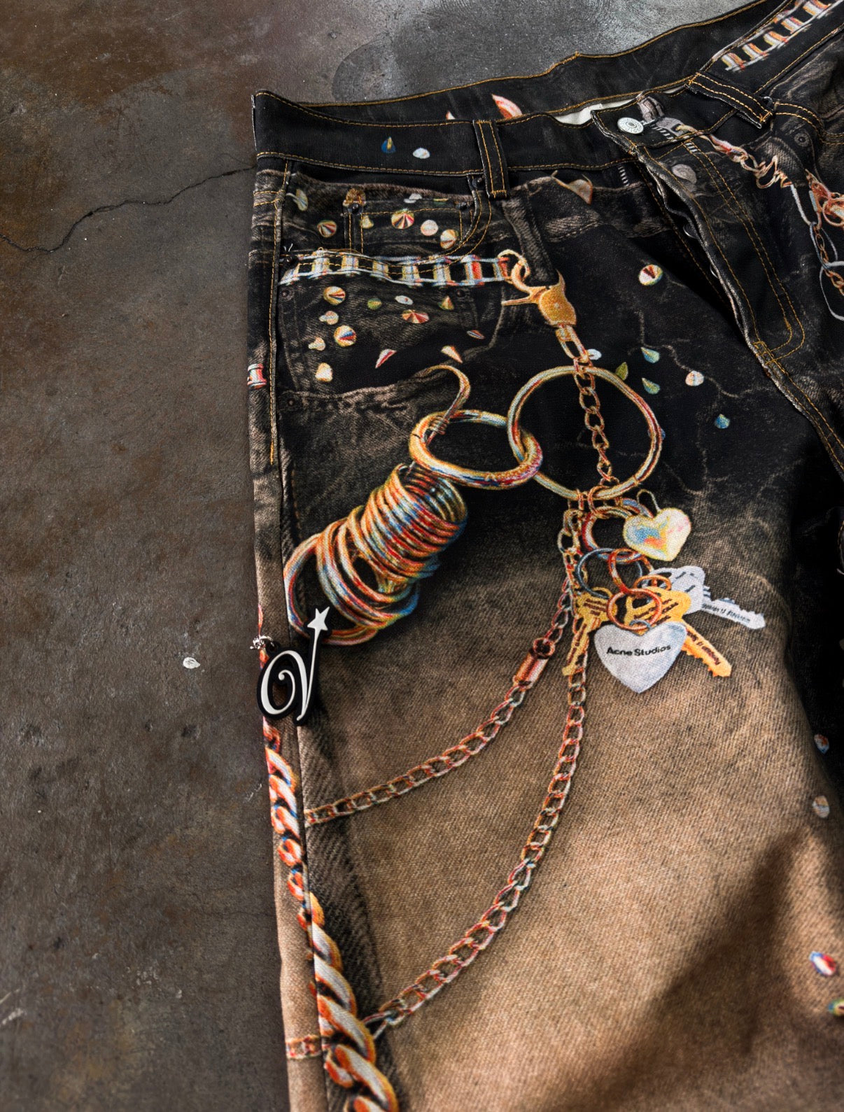 Acne Studios 1981 Biker trompe-l'œil Jeans XL - ON HAND