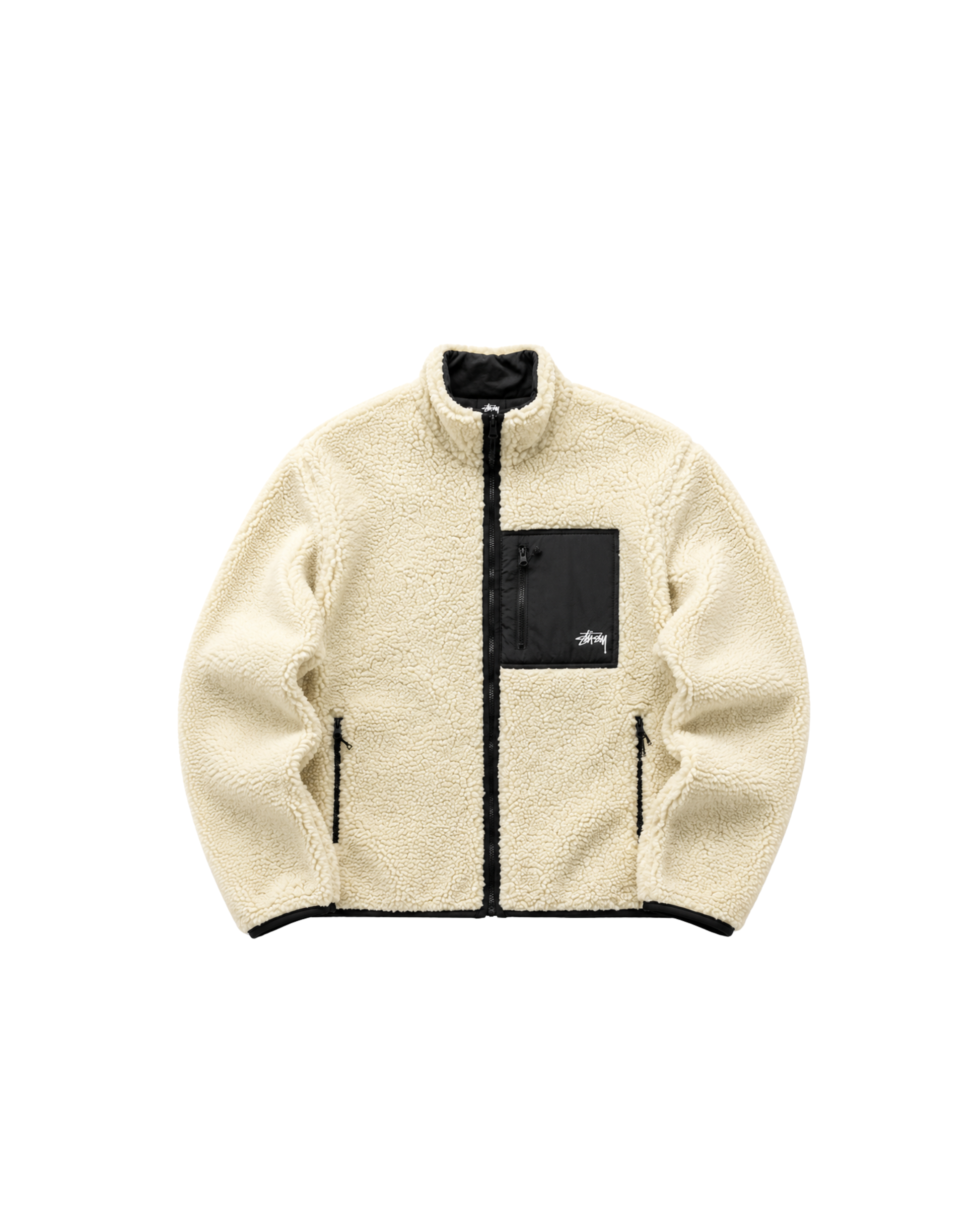 Stüssy sherpa fleece jacket