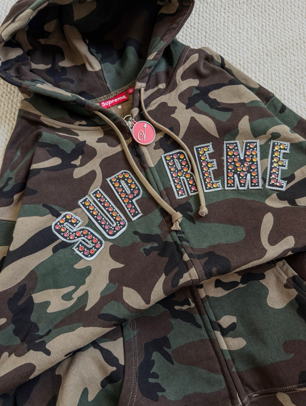 Supreme x B.B. Simon Zip Up Wood Land Hoodie
