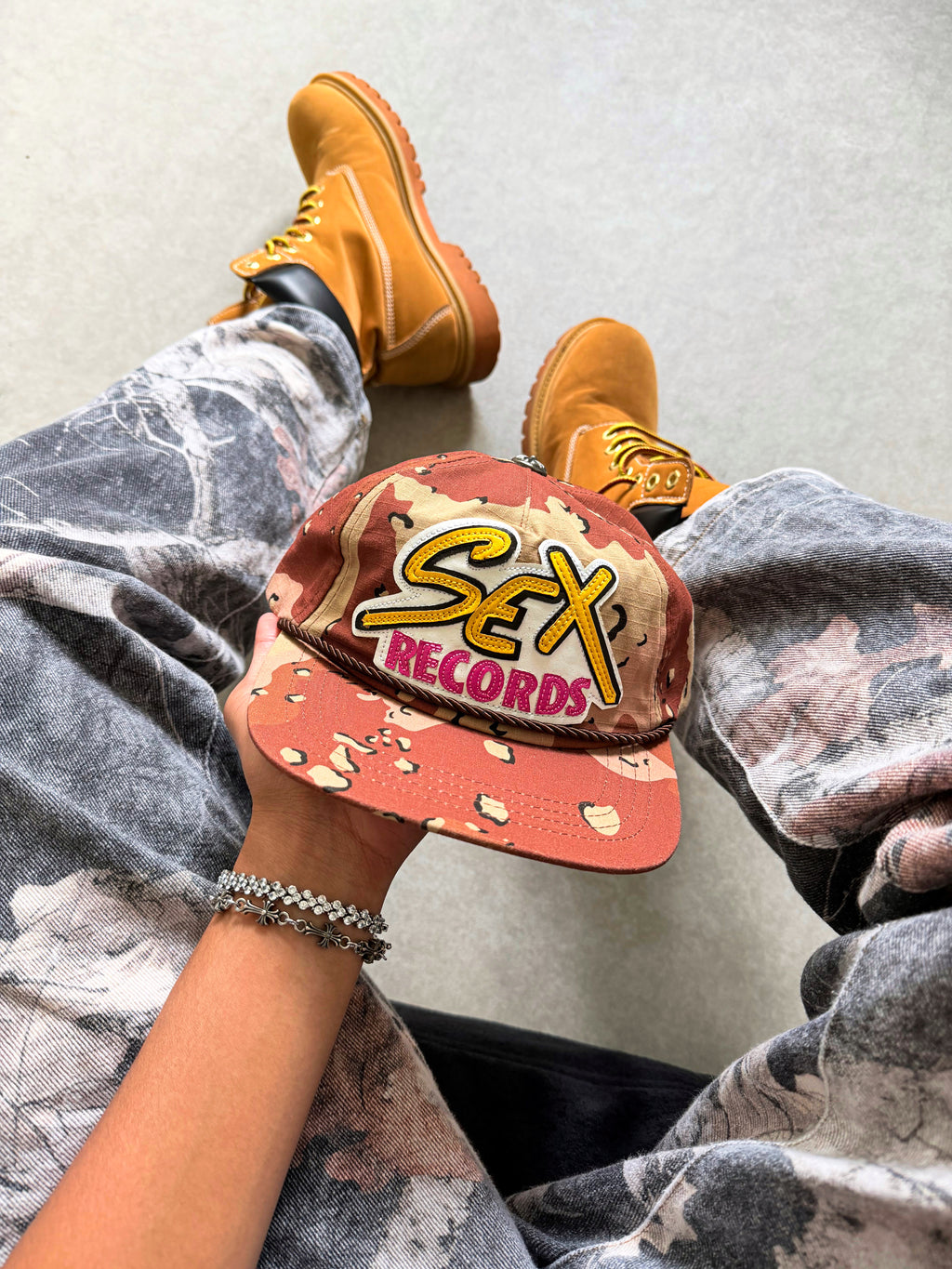 Chrome Hearts Matty Boy Sex Records Camouflage Hat