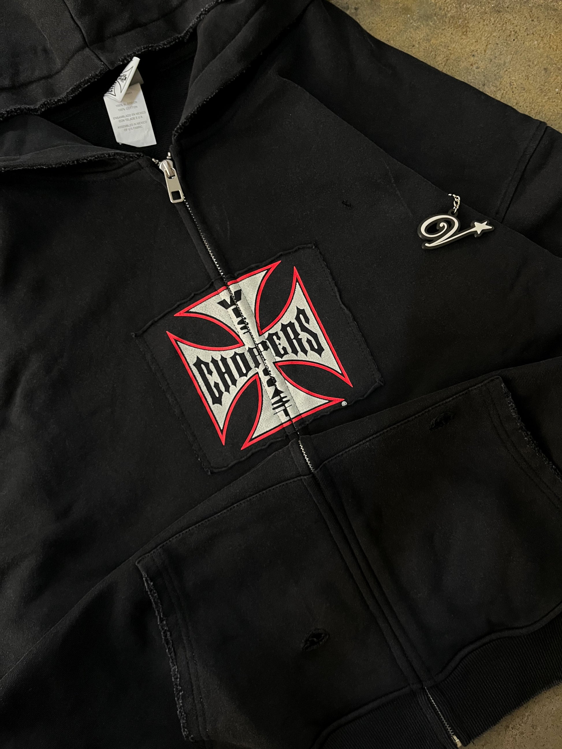 West Coast Choppers Distressed Hoodie