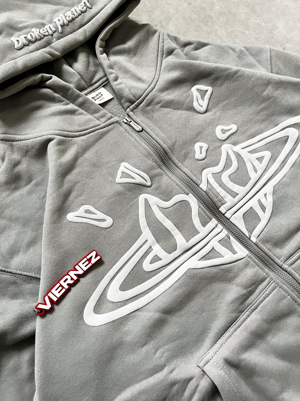 BP Grey zip up hoodie