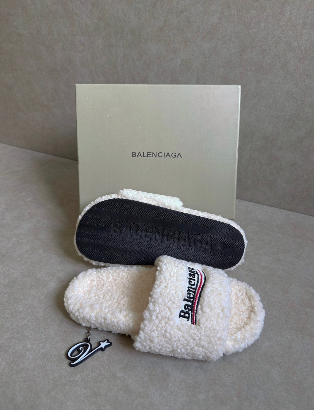 Balenciaga Fur Slides