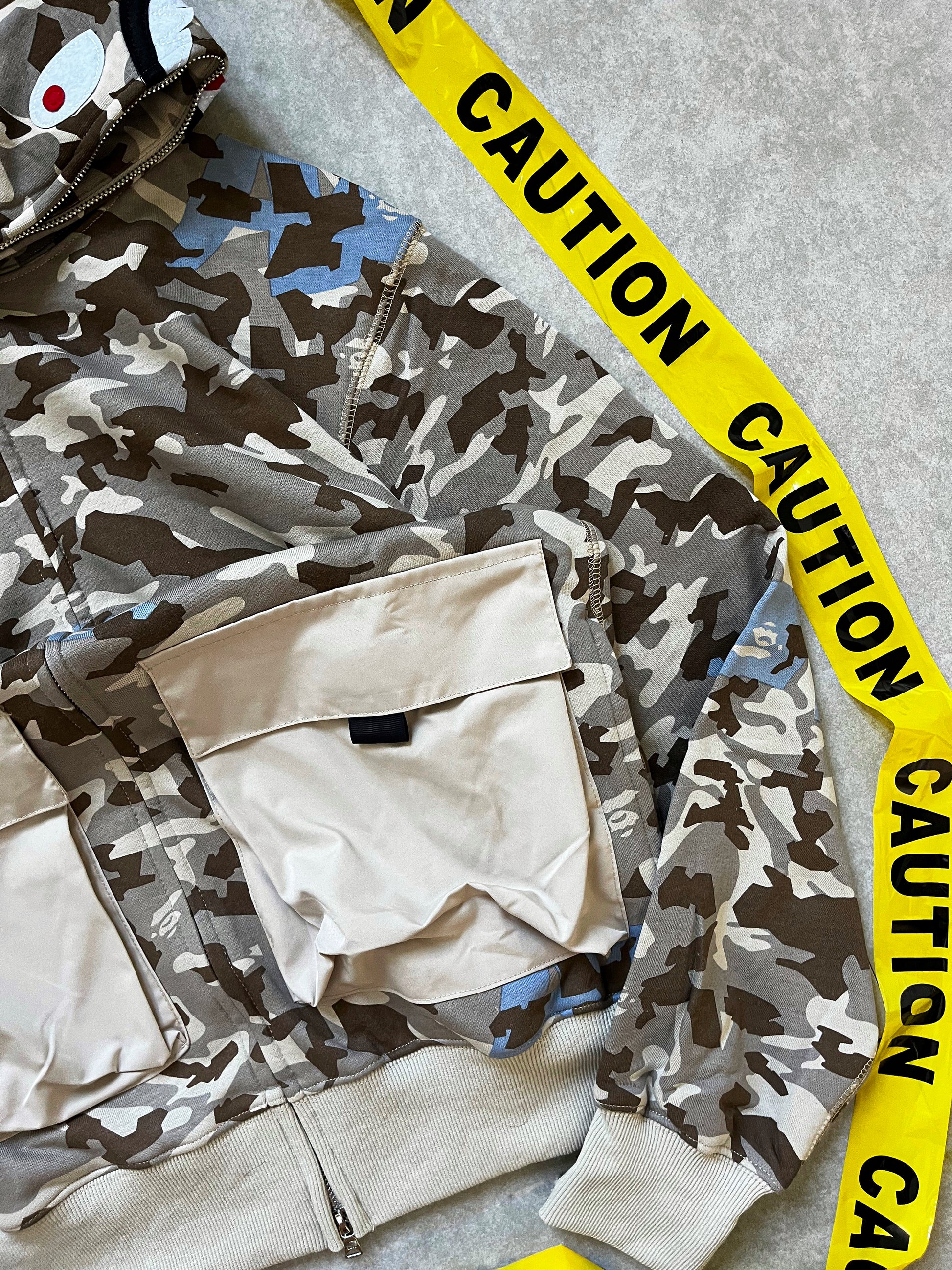 Bape Shark Dual Pocket Camo hoodie