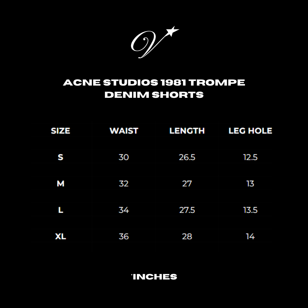 Acne Studios 1981 Trompe Denim Shorts