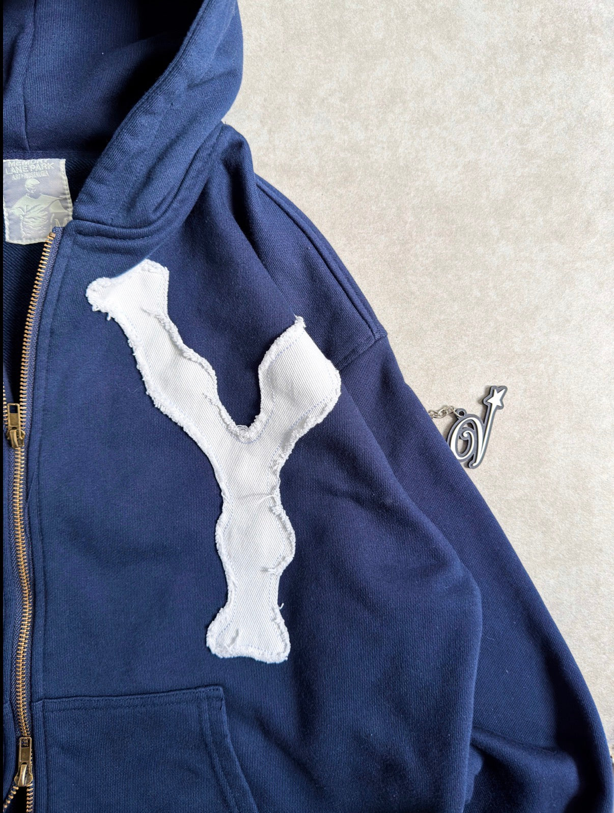 Memory Lane Park NY Navy Zip-Up Hoodie