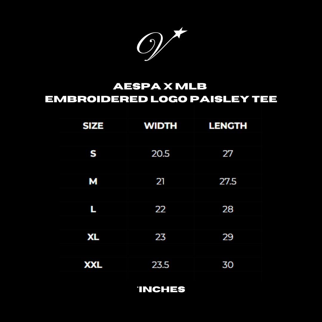 AESPA x MLB Embroidered logo Tee