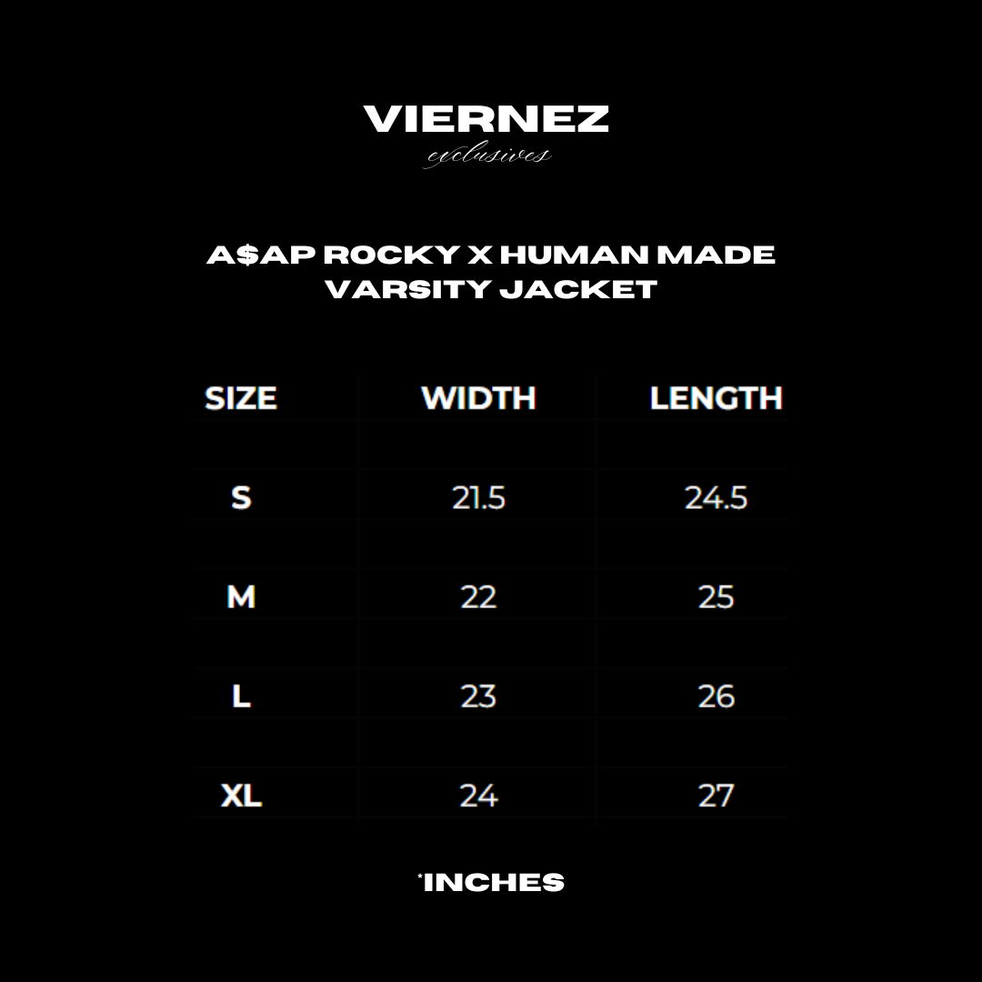 A$AP ROCKY X Human Made Varsity Jacket