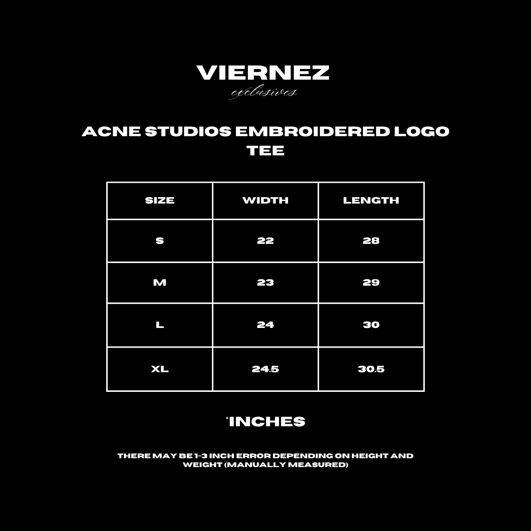 Acne Studios Embroidered Logo Tee
