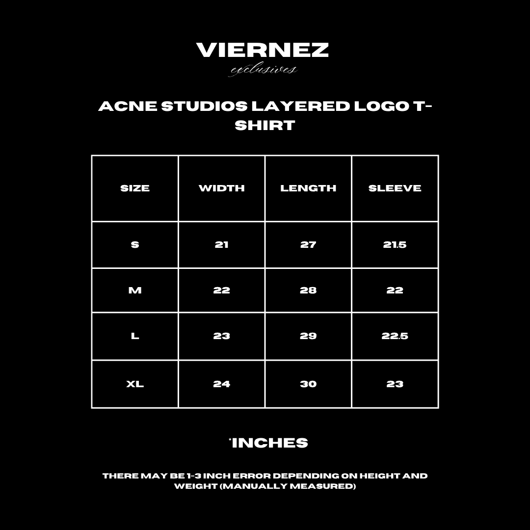 Acne Studios  Layered Logo T-shirt