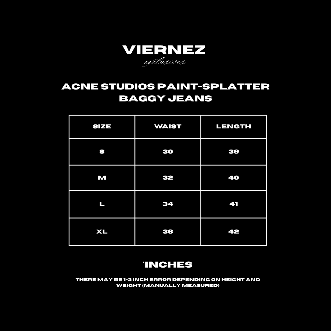 Acne Studios Paint-Splatter Baggy Jeans