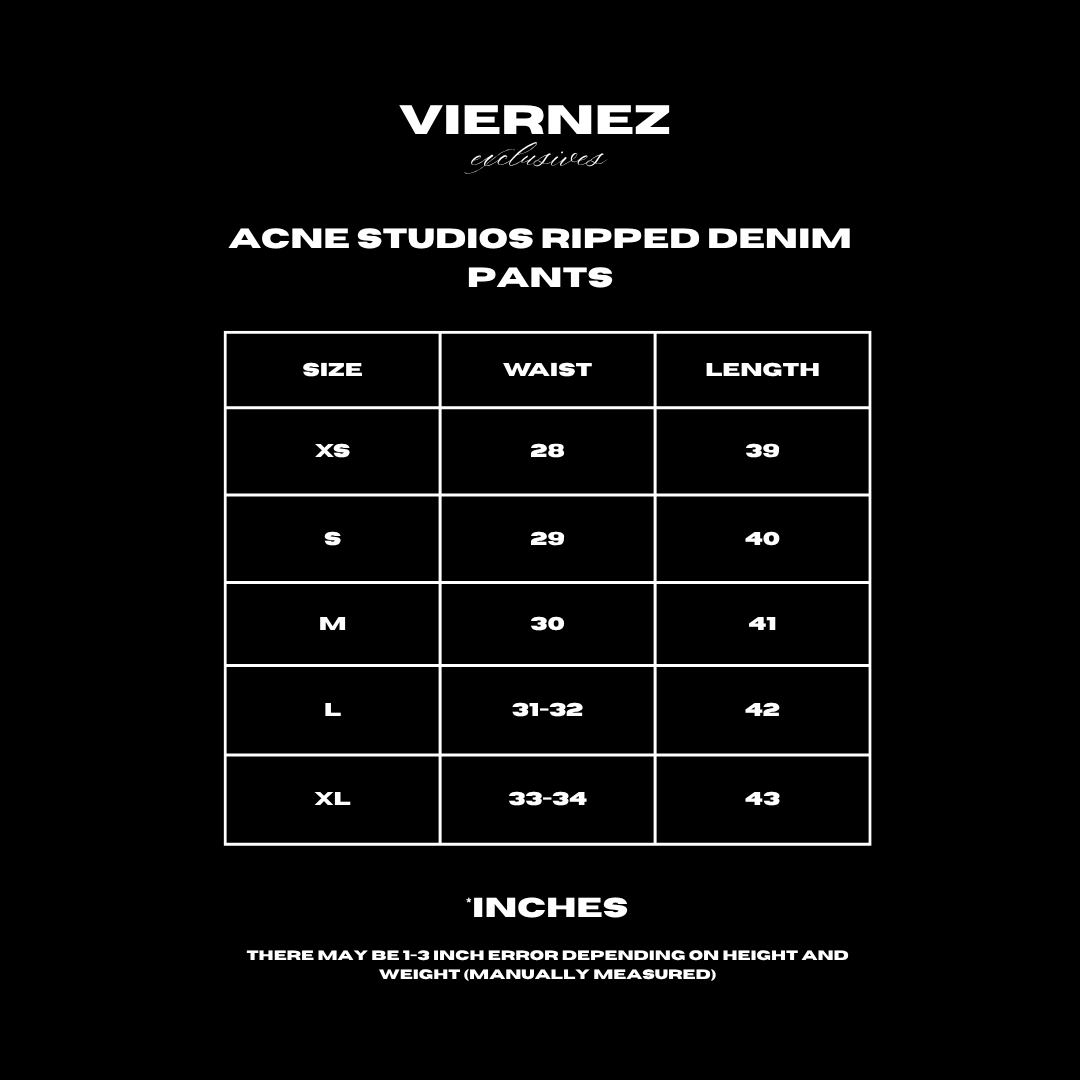 Acne Studios Ripped Denim Pants
