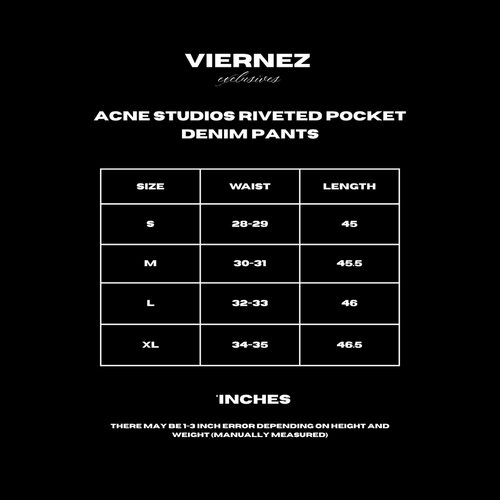 Acne Studios Riveted Pocket Denim Pants