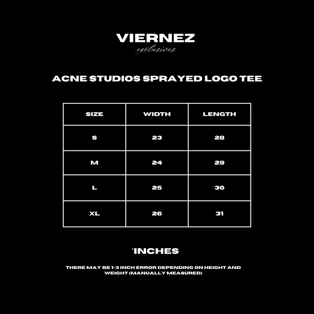 Acne Studios Sprayed Logo Tee