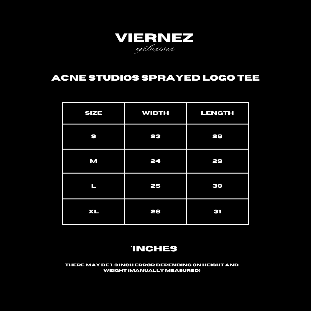 Acne Studios Sprayed Logo Tee